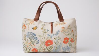 کیف کتان زنانه وارداتی از برند sowa