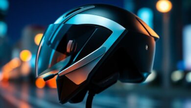 هدست بلوتوث کلاه ایمنی